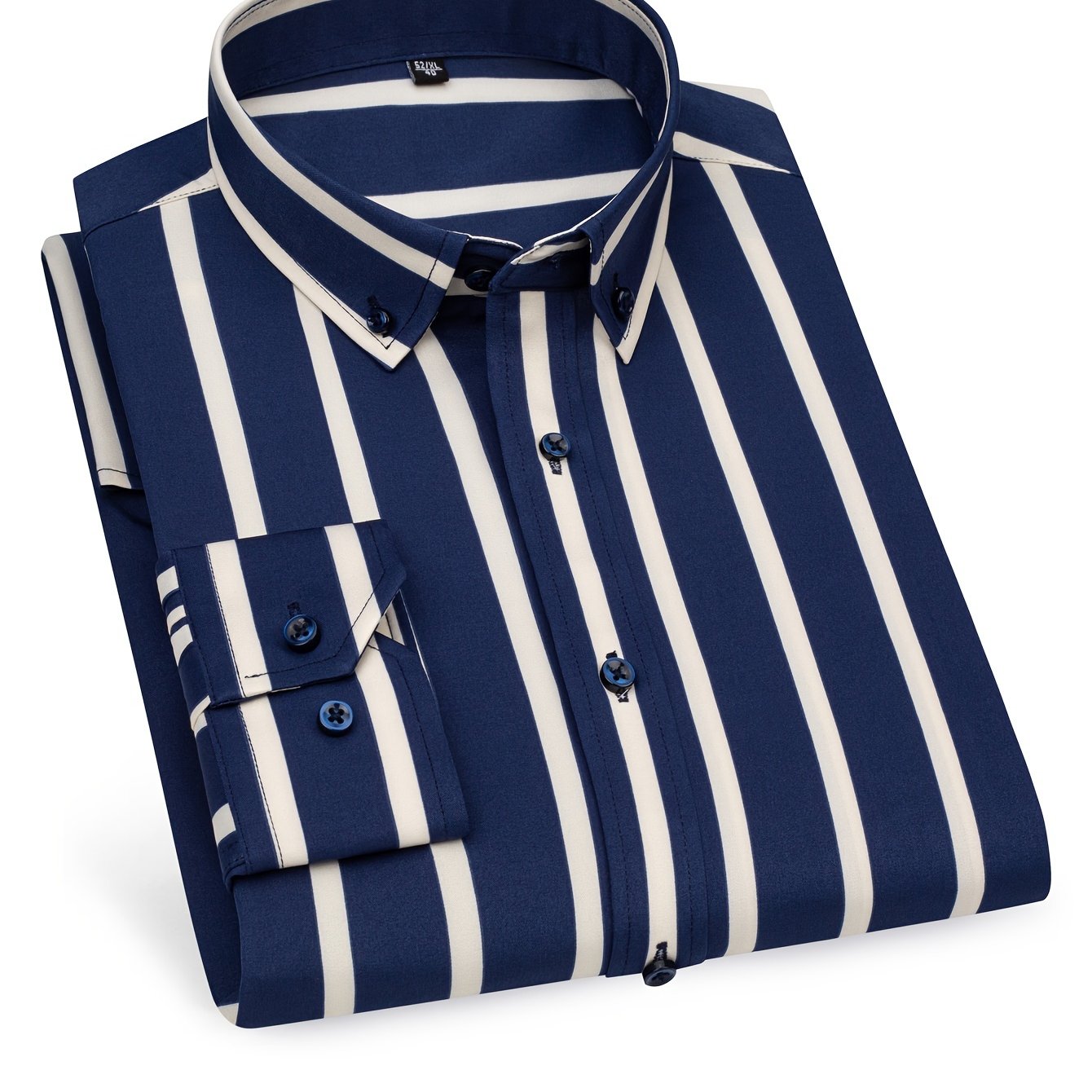 Chemise à rayures style décontracté pour homme – Idéale pour sorties et occasions décontractées