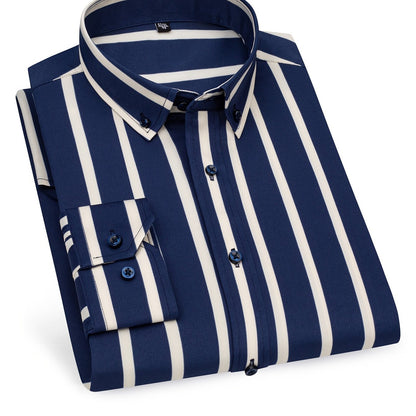 Chemise à rayures style décontracté pour homme – Idéale pour sorties et occasions décontractées