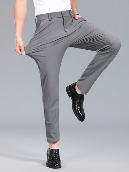 Pantalon de costume extensible pour homme style business – Confort ultime pour bureau et occasions formelles