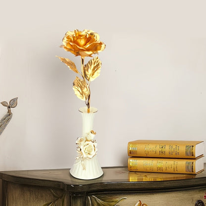 Rose décorative en coffret cadeau – Idée cadeau romantique pour femme – Objet d’ornement élégant