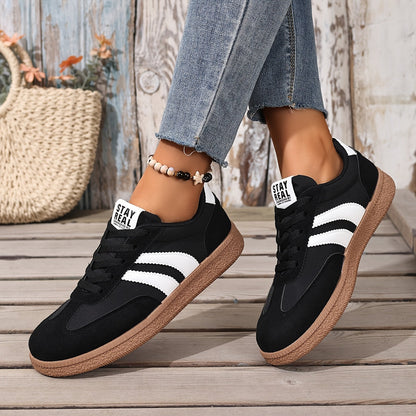Baskets décontractées pour femme style rétro – Sneakers urbaines tendance