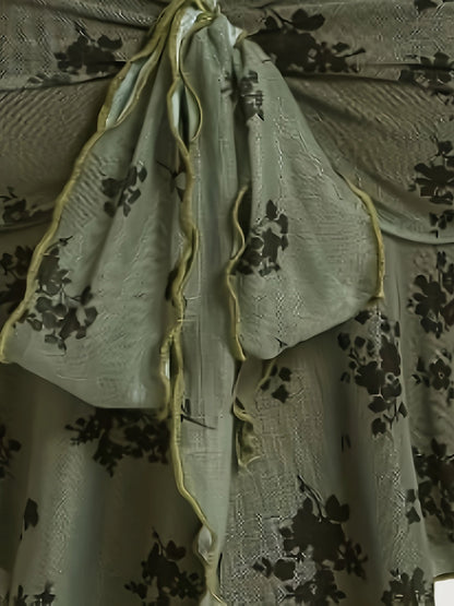 Top bustier femme élégant à fleurs volantées pour sorties et soirées