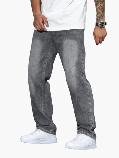 Męskie jeansy casual o luźnym kroju – styl casual i miejski