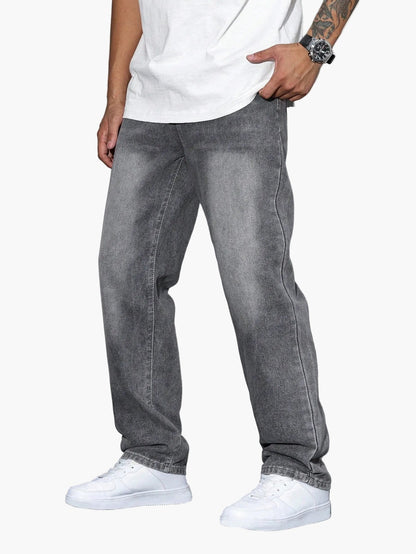 Męskie jeansy casual o luźnym kroju – styl casual i miejski