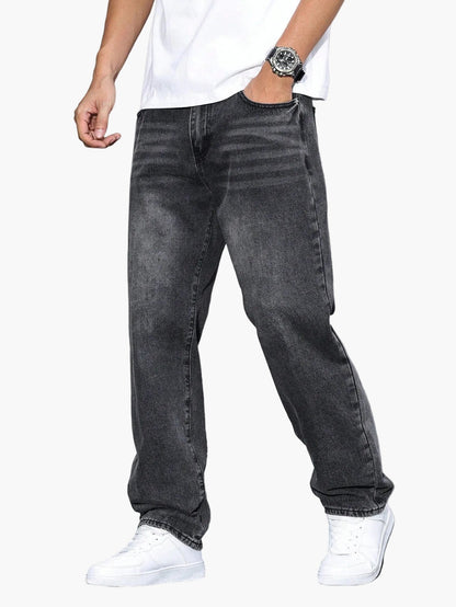 Męskie jeansy casual o luźnym kroju – styl casual i miejski