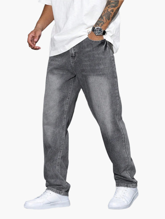 Herre Løse Jeans Casual Alsidig Urban Stil