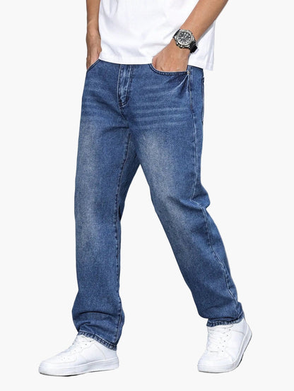 Męskie jeansy casual o luźnym kroju – styl casual i miejski