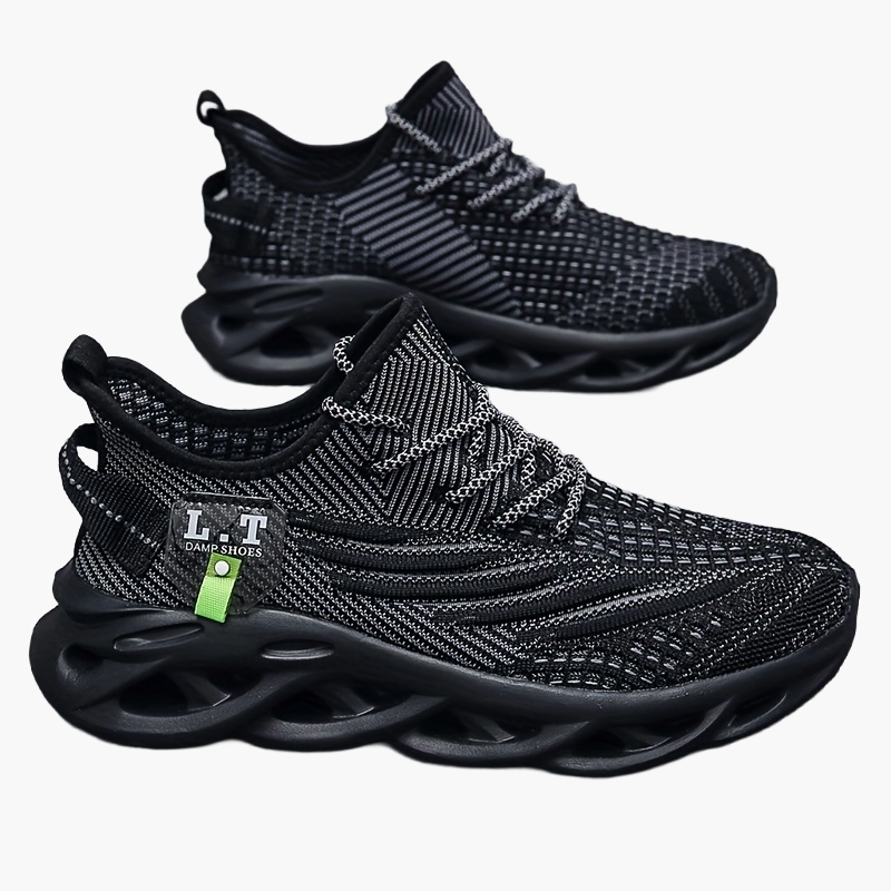 Herresportssko urban stil med futuristisk sål og bred komfort