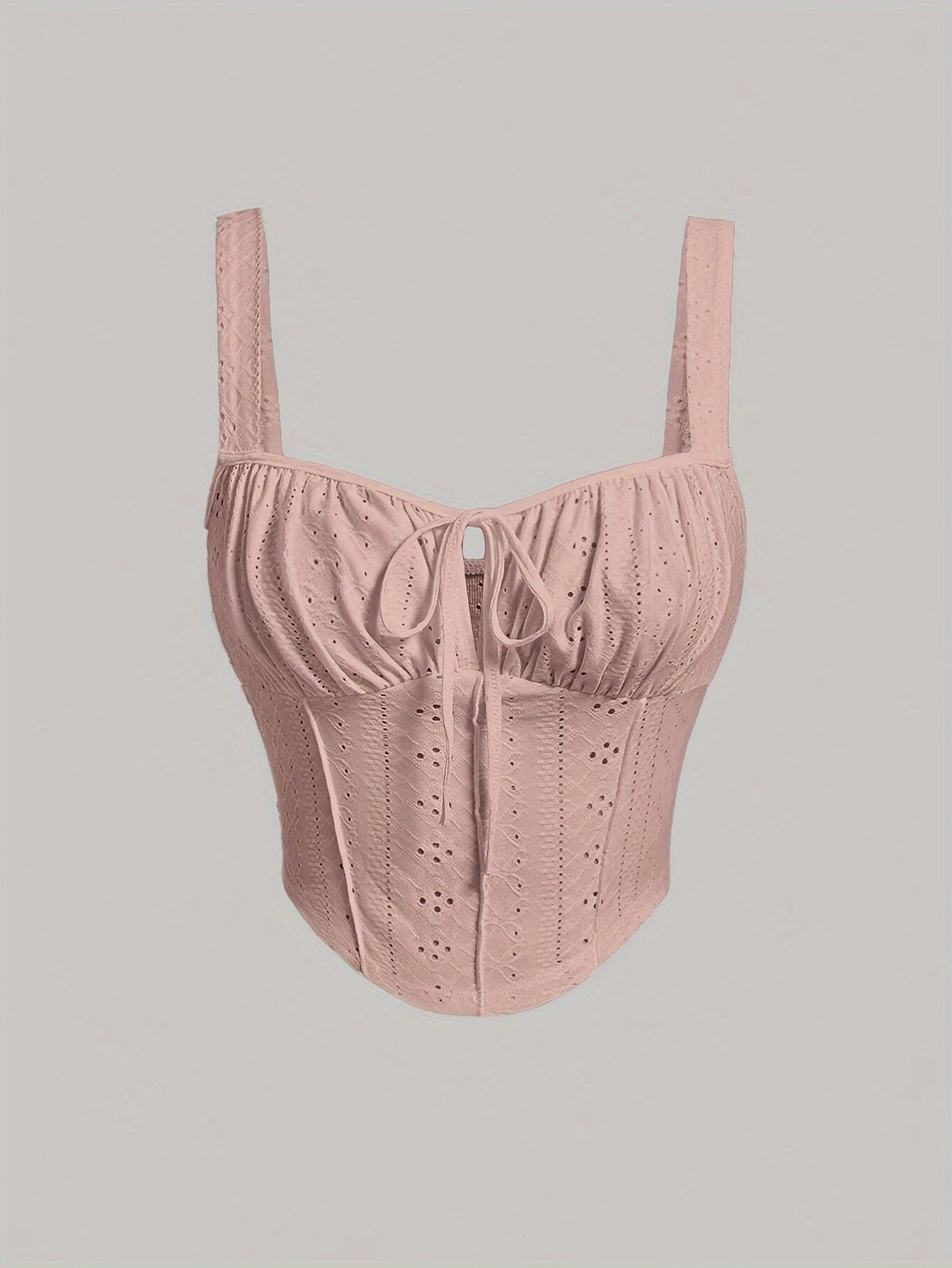 Dames bustier in corsetstijl met chique borduursel voor lente en zomer