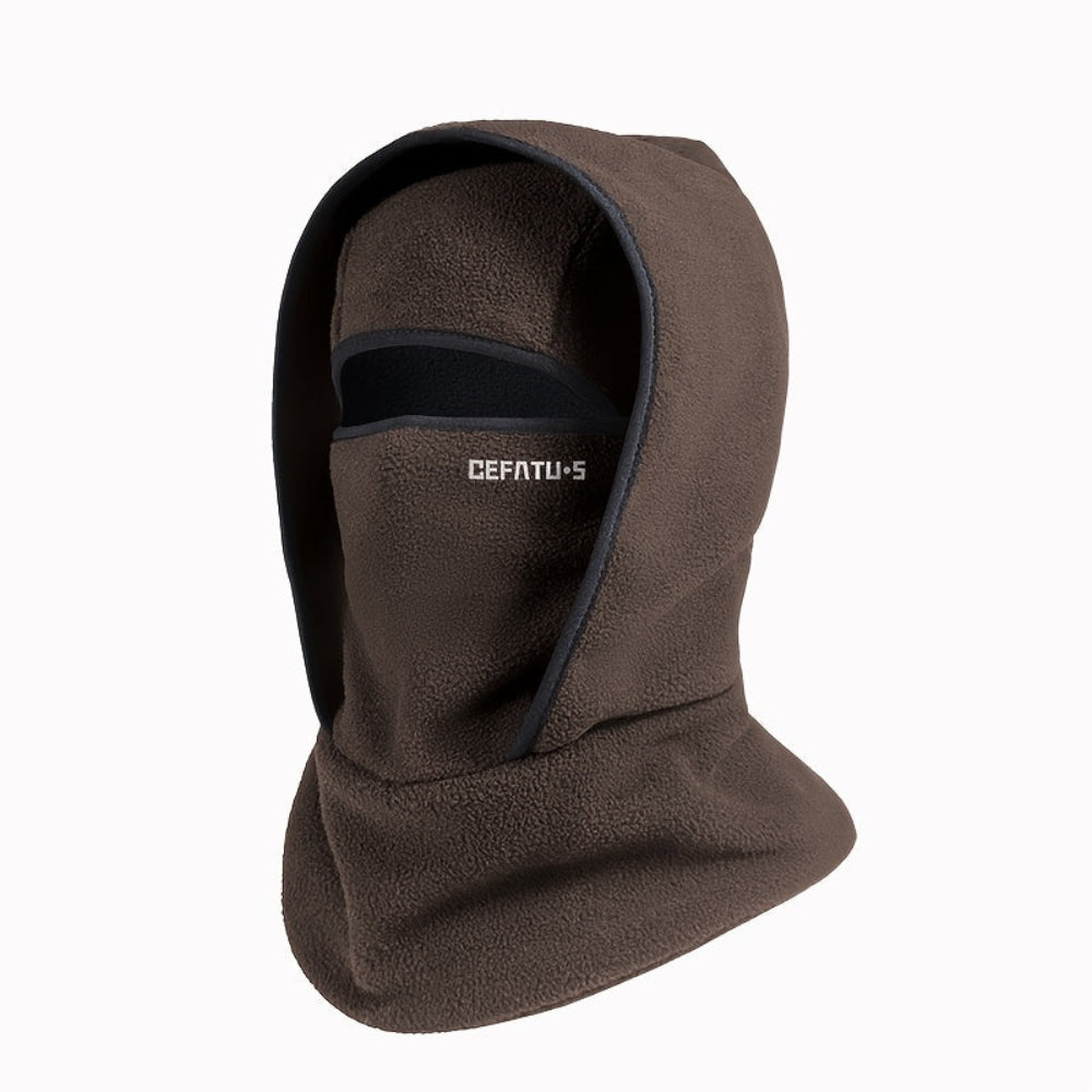 Cagoule multi-fonction en polaire, coupe-vent et chaude, pour activités extérieures
