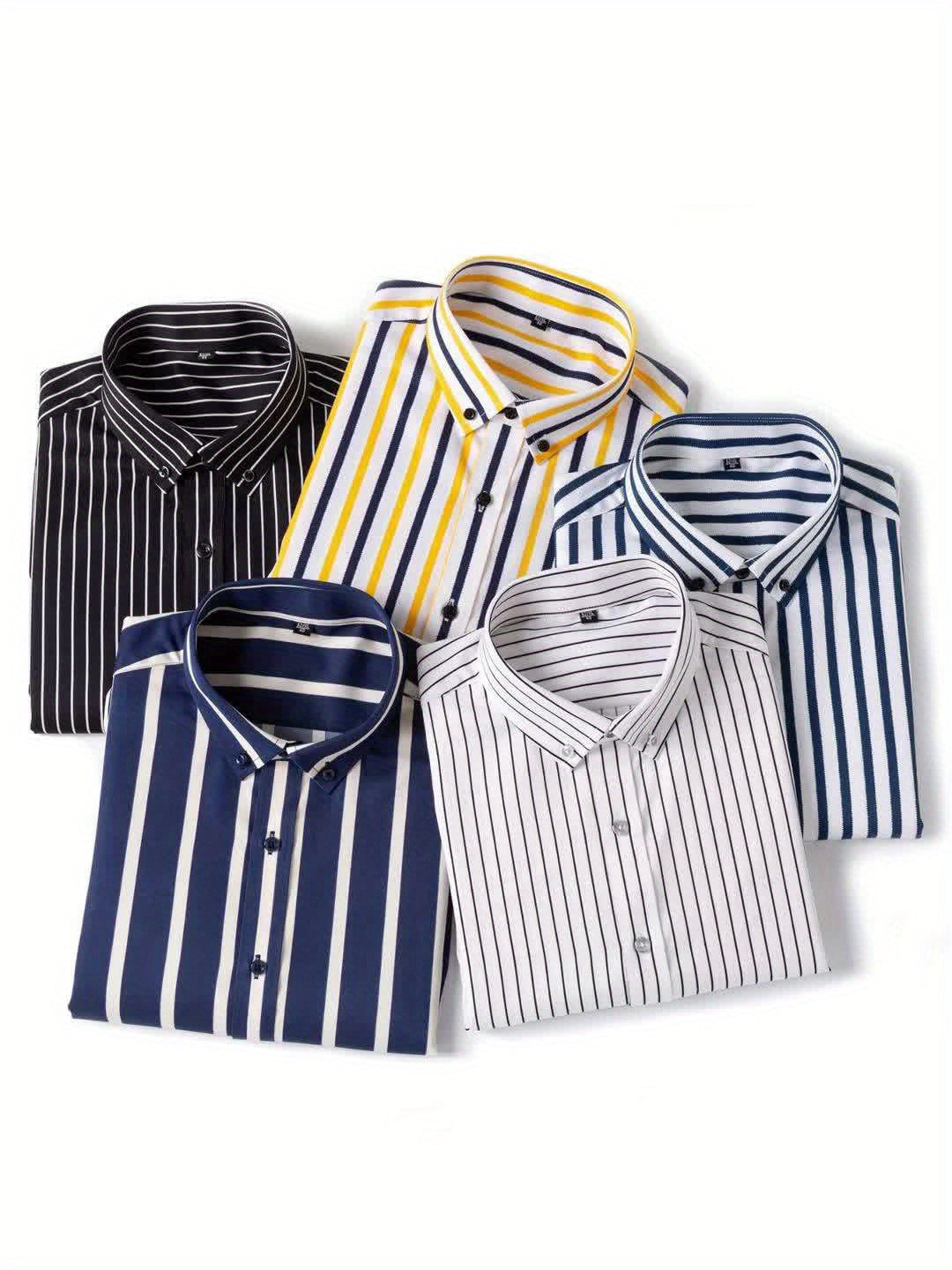 Chemise à rayures style décontracté pour homme – Idéale pour sorties et occasions décontractées