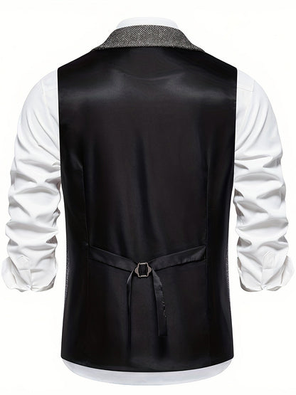 Chaleco Hombre Elegante Estilo Vintage para Atuendo Formal o Casual