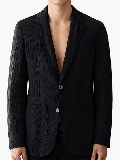 Elegant men's striped casual-style blazer for spring/summer