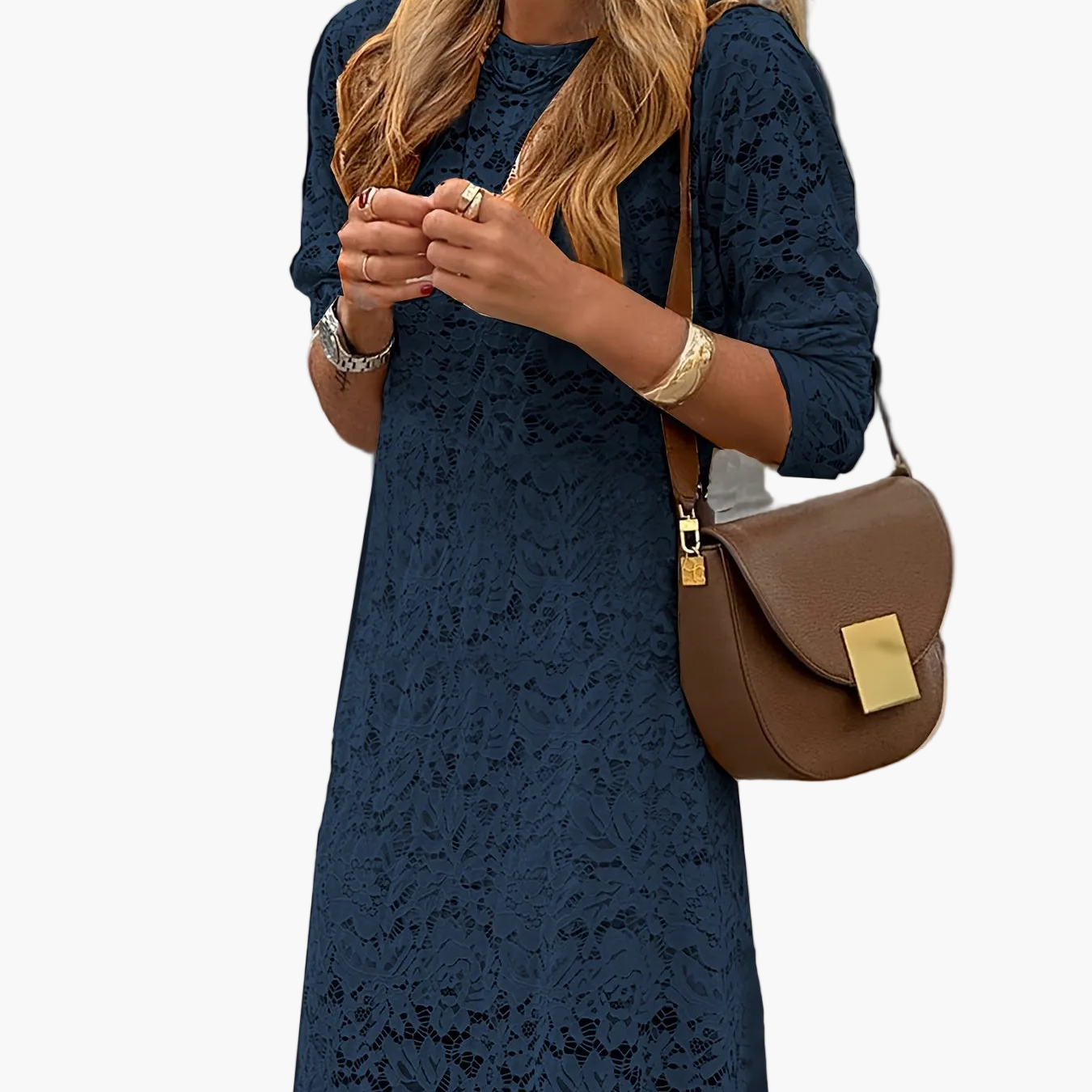 Robe Longue Femme Élégante Motif Floral Style Urbain