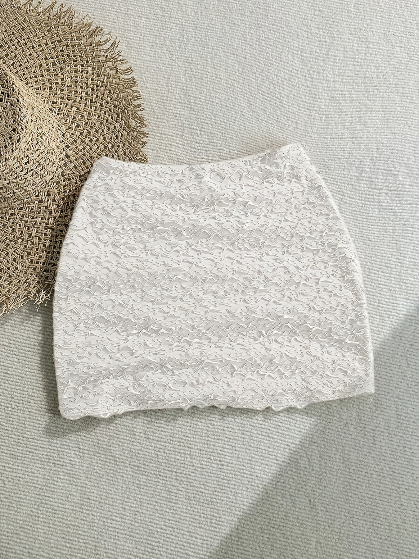 Mini beach skirt with starfish details for women, chic coastal style
