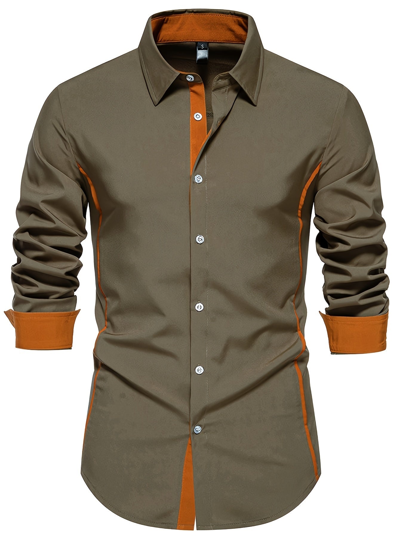 Herenoverhemd Slim Fit Casual Stijl Met Knopen Voor Dagelijks Gebruik of Kantoor