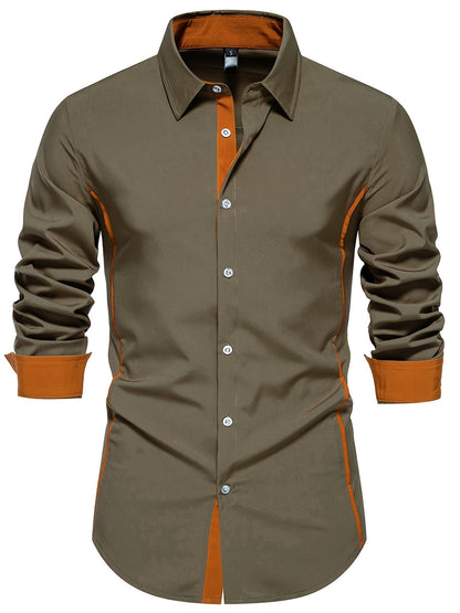 Herenoverhemd Slim Fit Casual Stijl Met Knopen Voor Dagelijks Gebruik of Kantoor