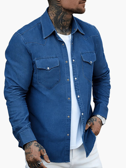 Chemise casual à boutons pour homme style urbain tendance