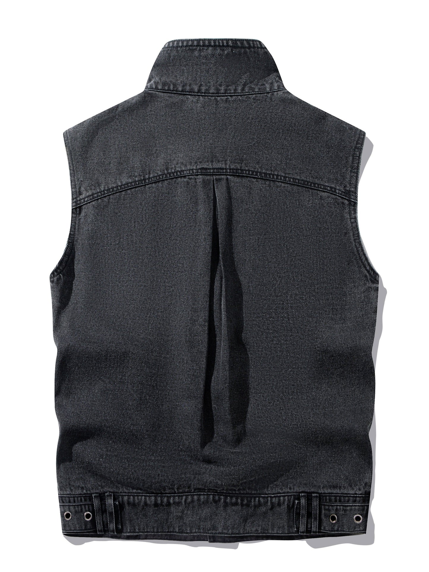Gilet sans manches style jean décontracté pour homme – Idéal pour un look urbain tendance