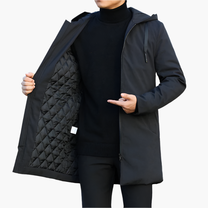 Elegant and waterproof men's winter jacket for a modern urban style