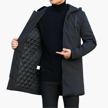 Elegant and waterproof men's winter jacket for a modern urban style
