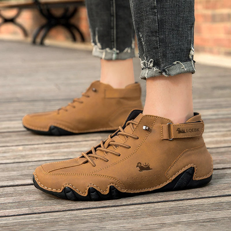 Chaussures montantes homme confort ergonomique style urbain marche quotidienne