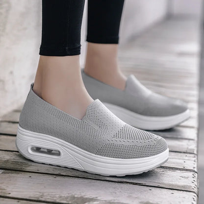 Chaussures décontractées confort pour femme à enfiler – style marche et soutien quotidien