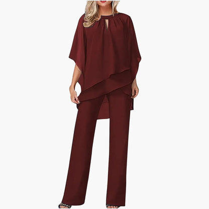 Ensemble Pantalon Élégant Femme Style Festif et Chic pour Occasions Formelles