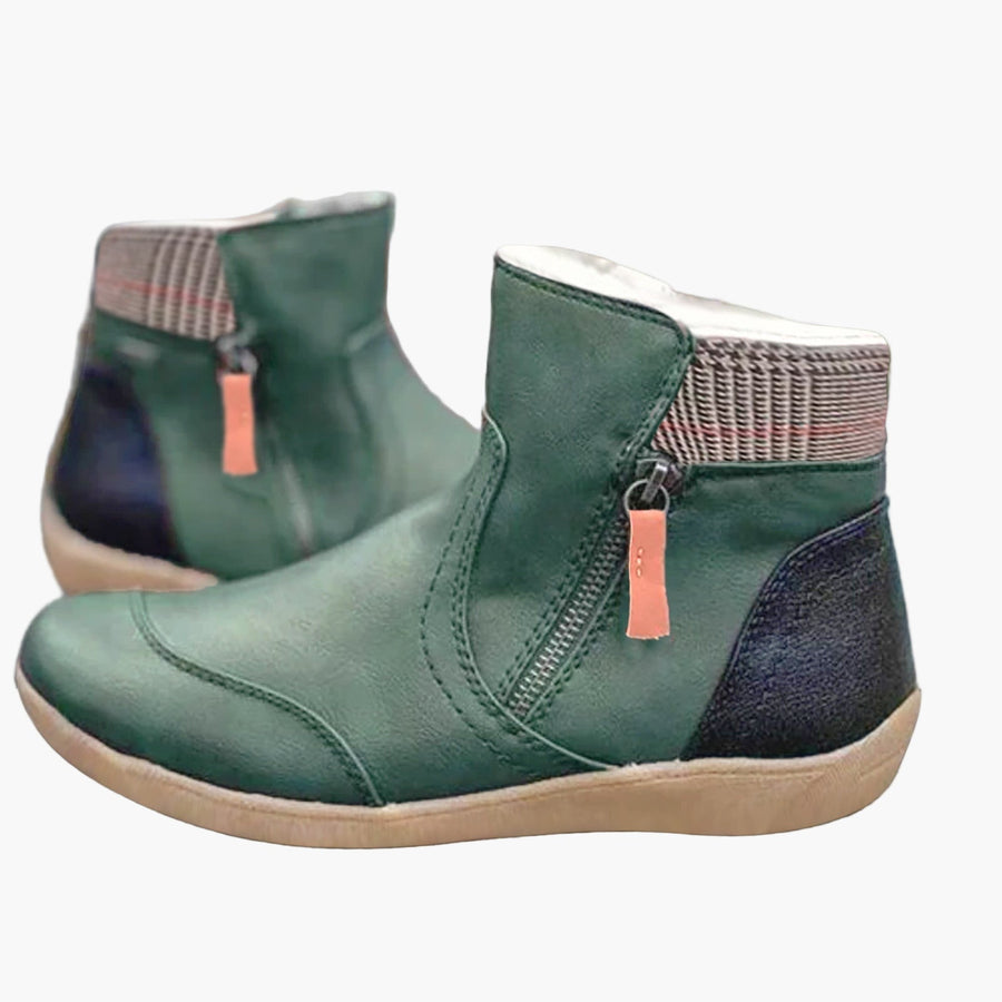 Botines ortopédicos para mujer con cierre de cremallera – Estilo moderno y comodidad diaria