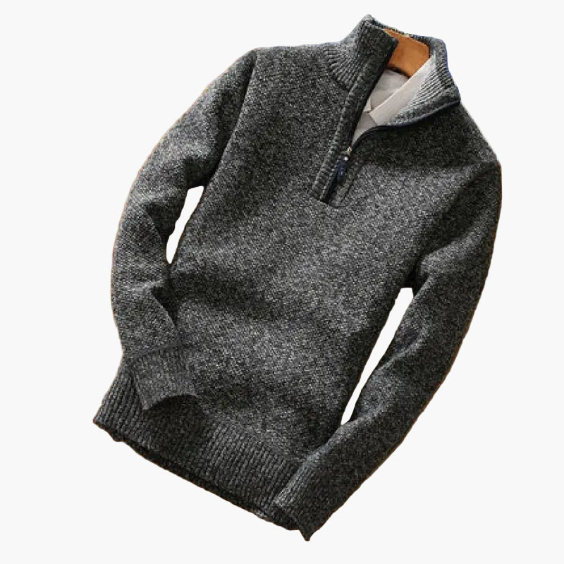 Jersey para hombre con media cremallera estilo moderno casual