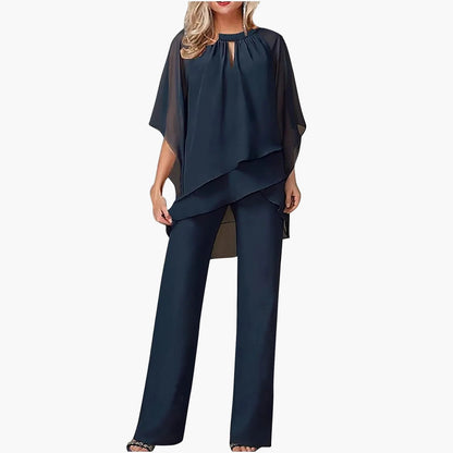 Ensemble Pantalon Élégant Femme Style Festif et Chic pour Occasions Formelles