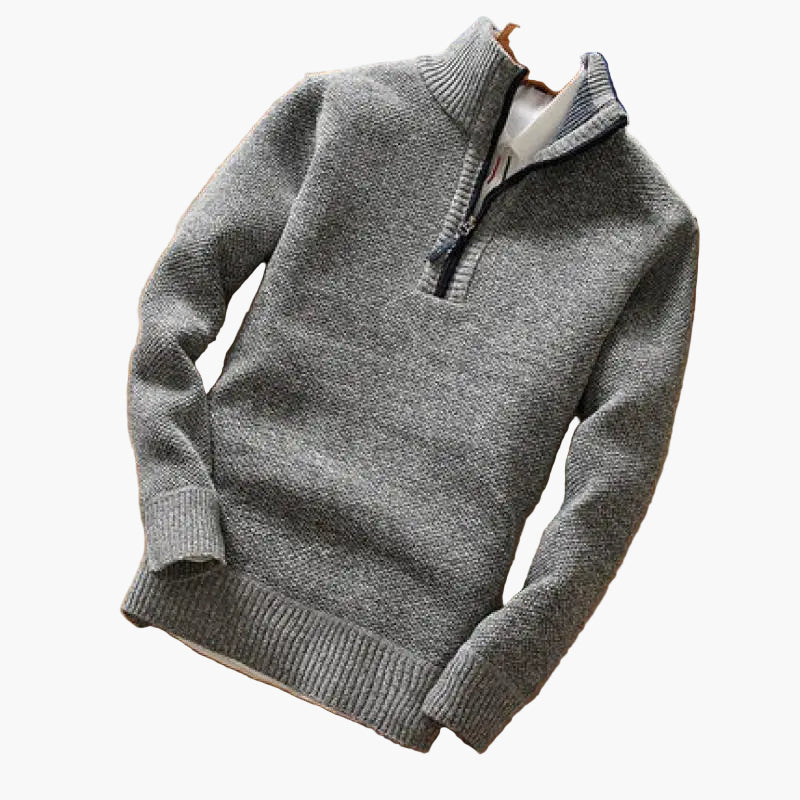 Jersey para hombre con media cremallera estilo moderno casual