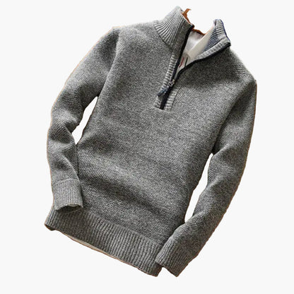 Jersey para hombre con media cremallera estilo moderno casual