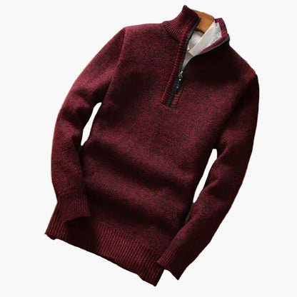 Jersey para hombre con media cremallera estilo moderno casual