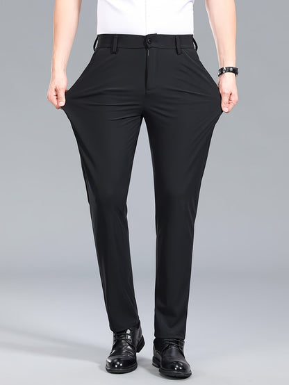 Pantalon de costume extensible pour homme style business – Confort ultime pour bureau et occasions formelles