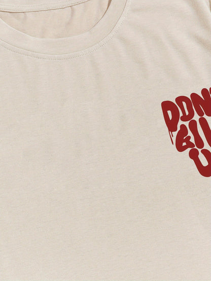 Herren-T-Shirt im Streetwear-Stil mit motivierendem Grafikmuster für den Alltag