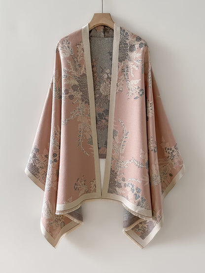 Eleganter Damen-Kimono mit floralem Druck im lässig-chicen Stil