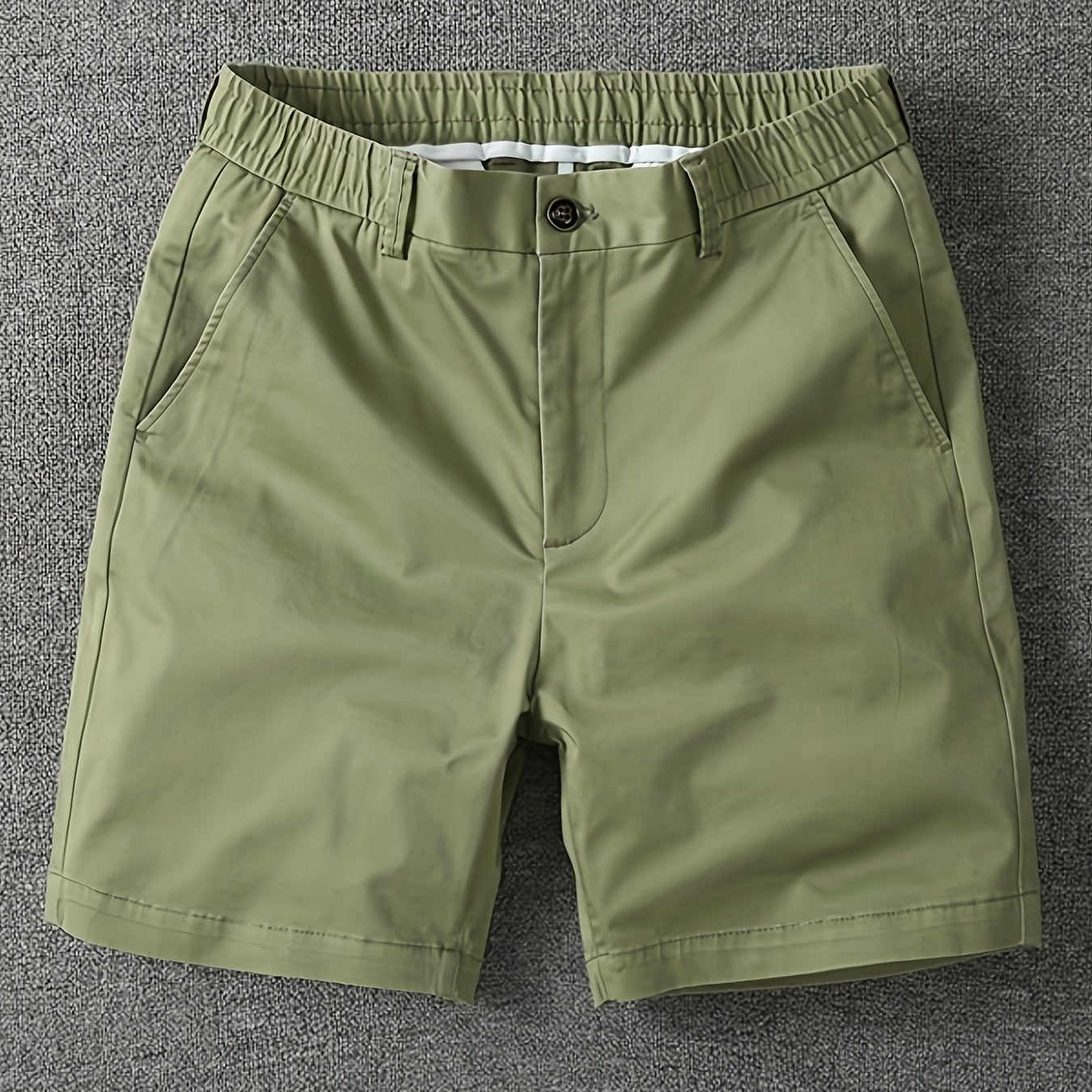 Shorts décontractés pour homme à taille élastique avec poches – Style urbain et polyvalent