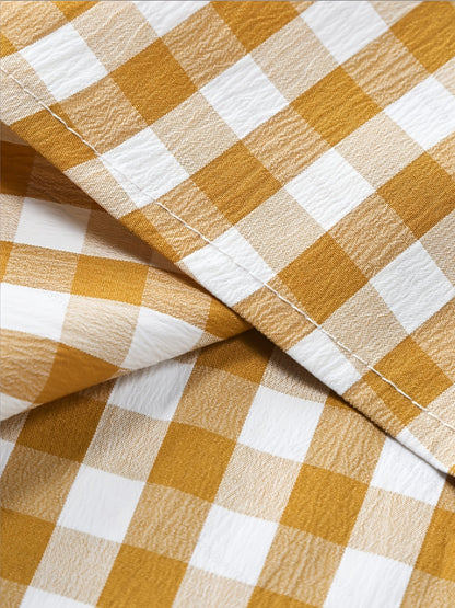 Chemise Décontractée à Carreaux pour Homme Style Urbain Polyvalent