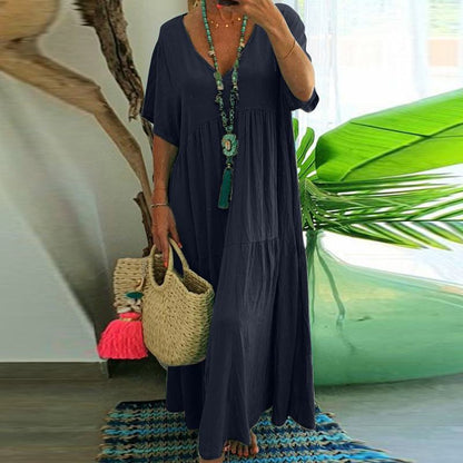 Julie – Vestido Amplio Multicolor Talla Grande