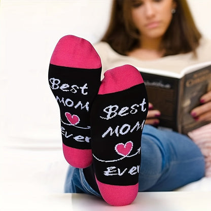Women's novelty socks – Best mom – Original gift for Mother's Day or birthday