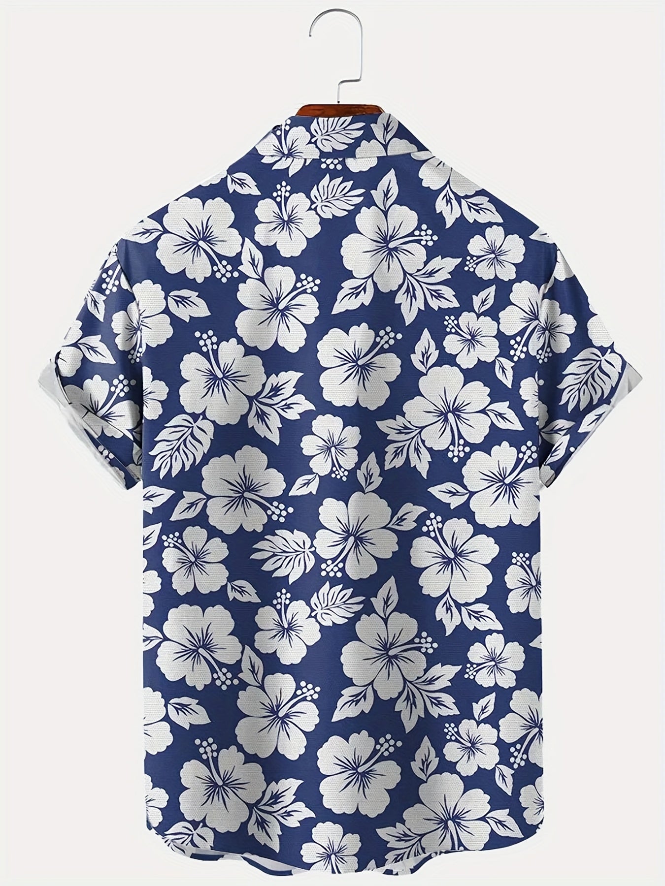 Hawaiihemd Herren Urlaubsstil mit Blumenmuster – Ideal für Sommer und Strand