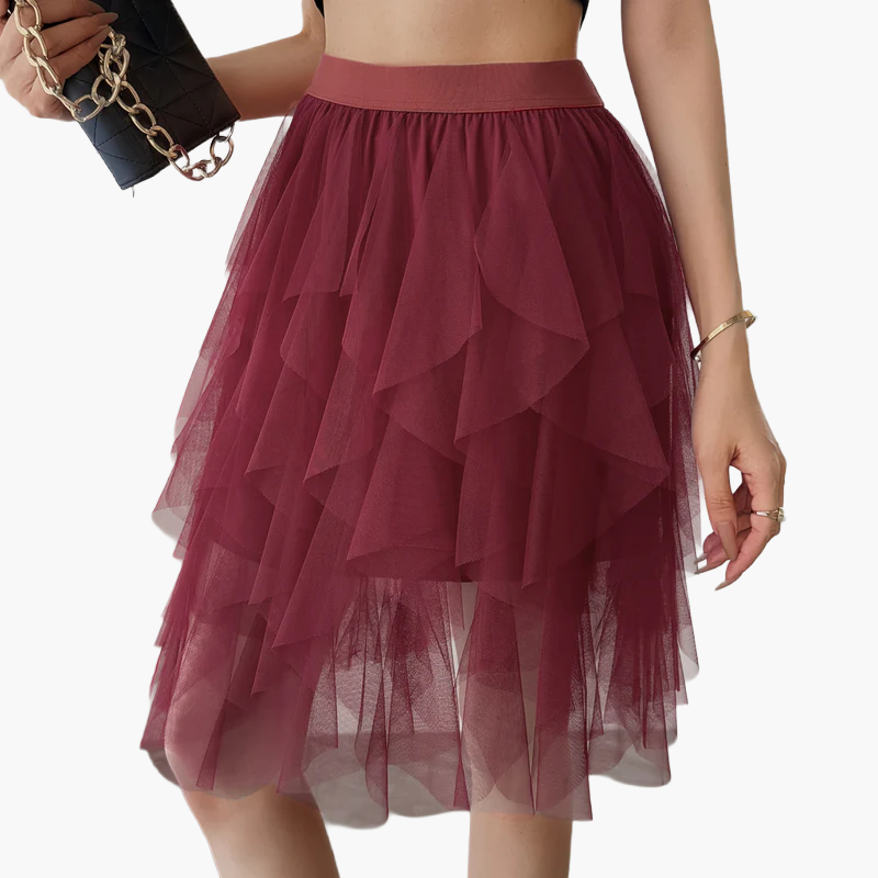 Eleganter Damen-Tutu-Rock im Tänzerinnen-Stil für festliche oder alltägliche Outfits