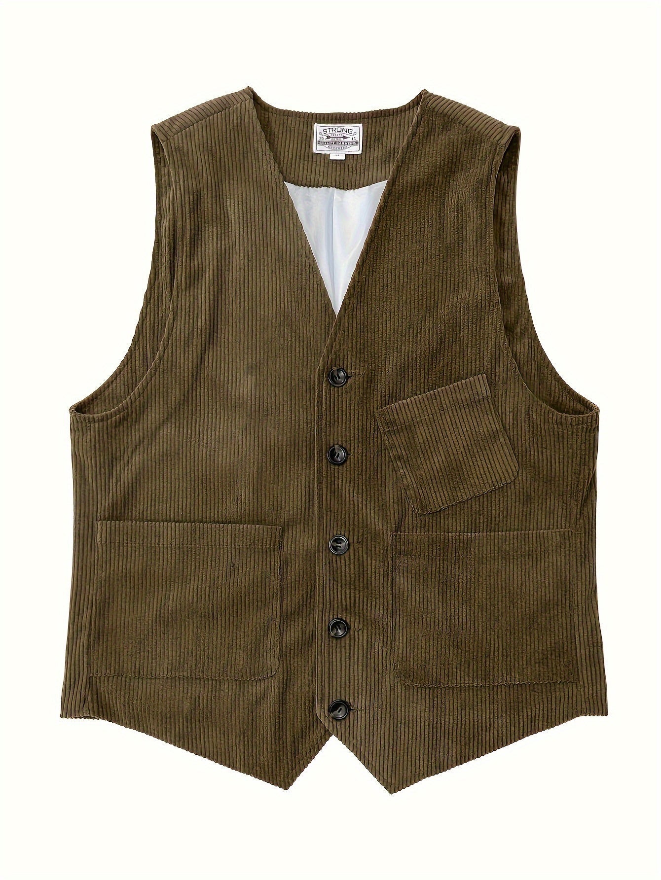 Gilet Homme Élégant Style Vintage Décontracté pour Travail et Loisirs