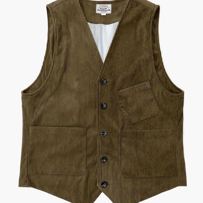 Gilet Homme Élégant Style Vintage Décontracté pour Travail et Loisirs