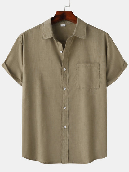 Chemise manches courtes décontractée homme style estival