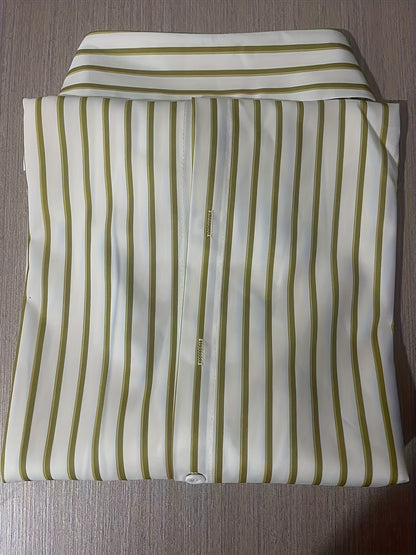 Chemise rayée femme à manches longues avec fausse écharpe nouée devant