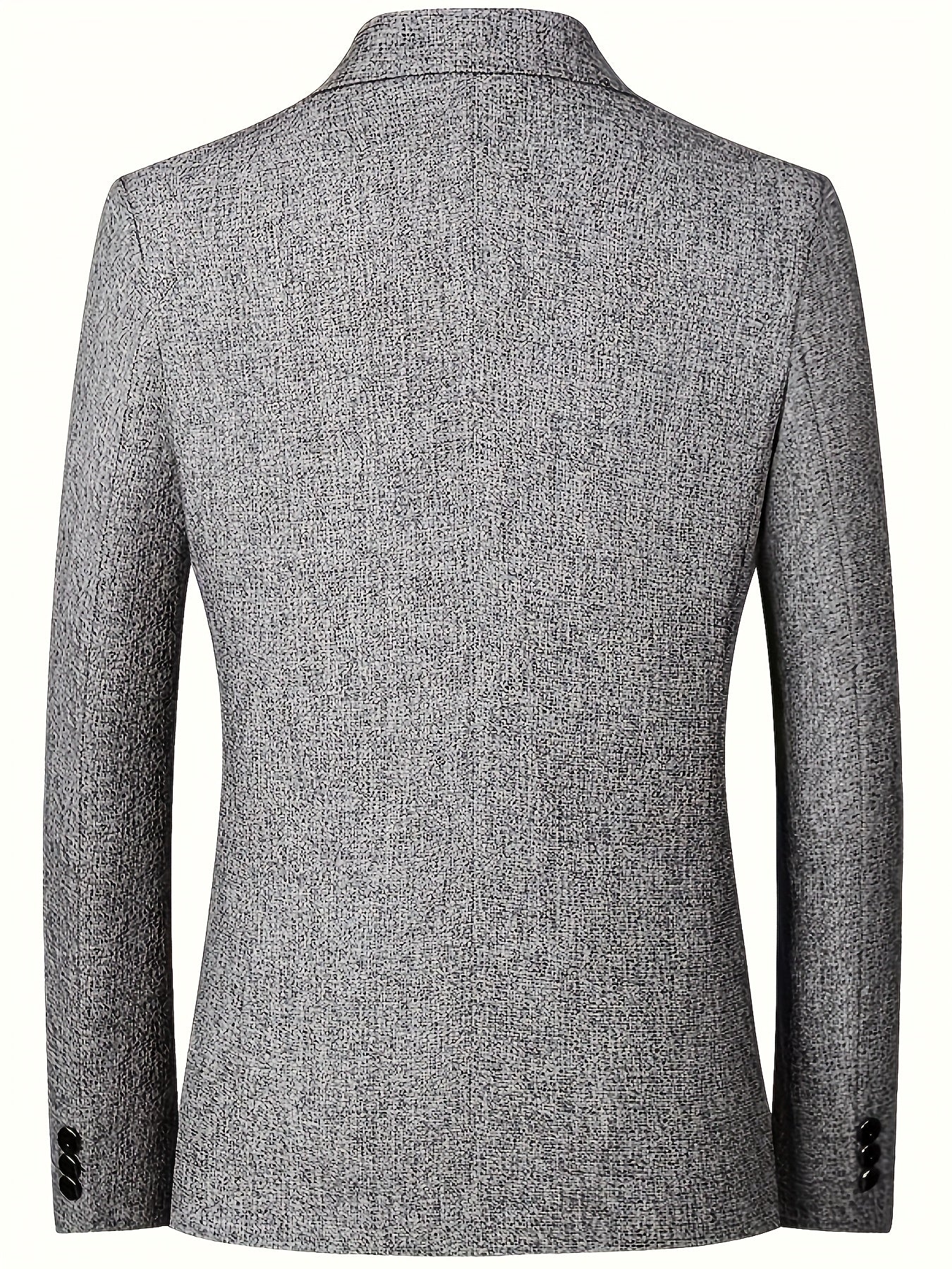 Men's mature style suit jacket with long sleeves for formal and professional occasions