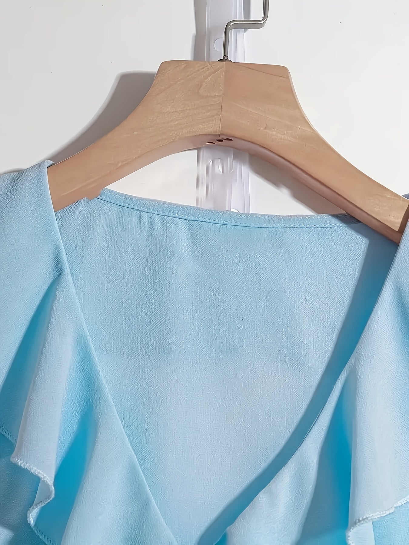 Elegant Women's Blouse with Ruffles Romantic Style for Office and Evening