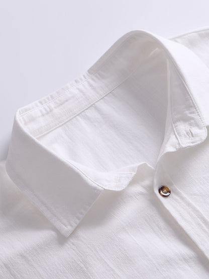 Chemise décontractée à manches longues pour homme style week-end élégant